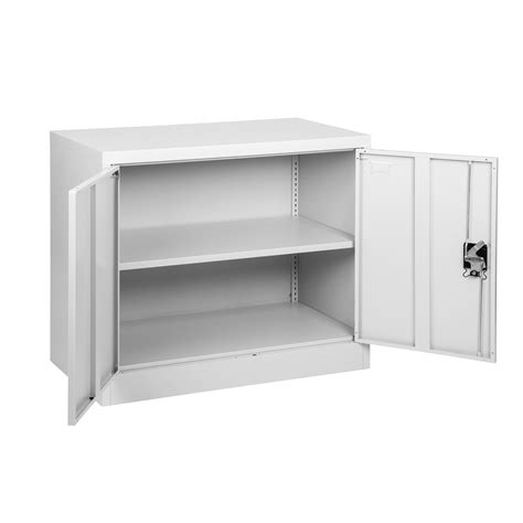 Fc A9w White 2 Door Steel Storage Cabinet 900mm Mmt Furniture Designs