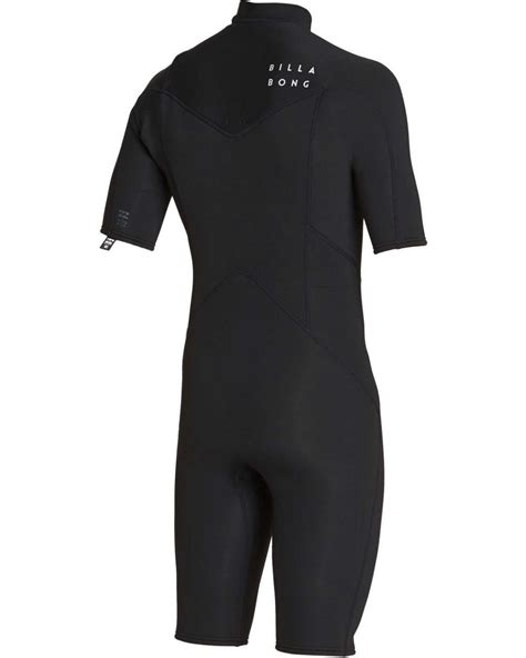 Wetsuits Billabong Mens 2mm Absolute Chest Zip Short Sleeve Gbs