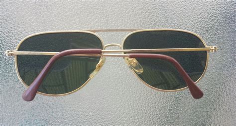Vintage 1970s Mens Aviator Style Tinted Sunglasses