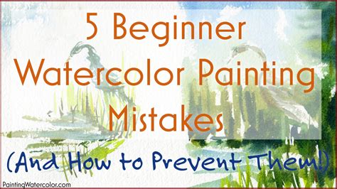 Although it will take time to establish a personal technique and style, you can watercolors come in three forms: 5 Beginner Watercolor Painting Mistakes - YouTube