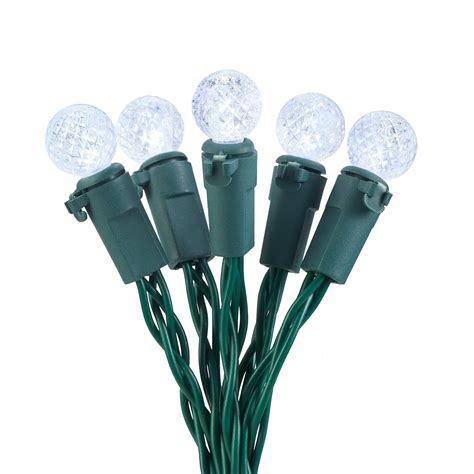 Holiday Time 135 Ft 50 Count White Led 8 Function Battery Operated