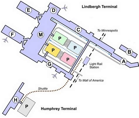 Airport Terminal Map Minneapolis Airport Terminal Map