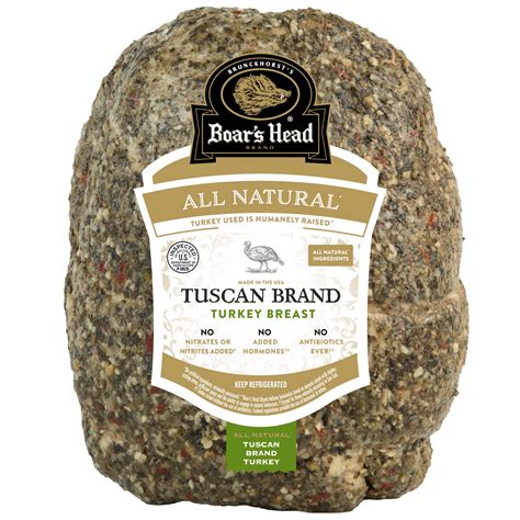 Boar S Head All Natural Tuscan Brand Roasted Turkey Breast Sliced Shop Meat At H E B