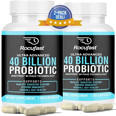 2 Pack Probiotics 40 Billion Cfu Dr Approved Probiotics For Women