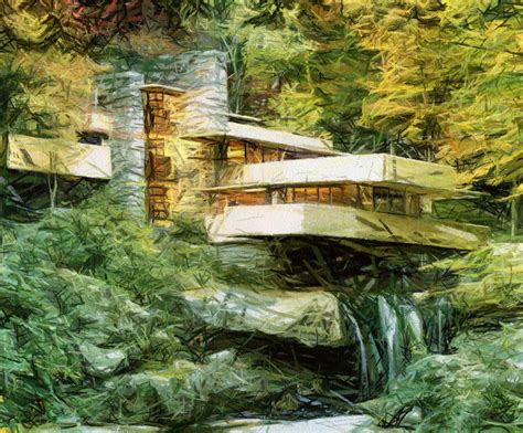 Kaufmann Residence Fallingwater By Jessica Art On Deviantart