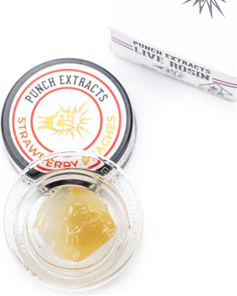 Punch Edibles And Extracts Punch Live Rosin Strawberry Peaches Tier