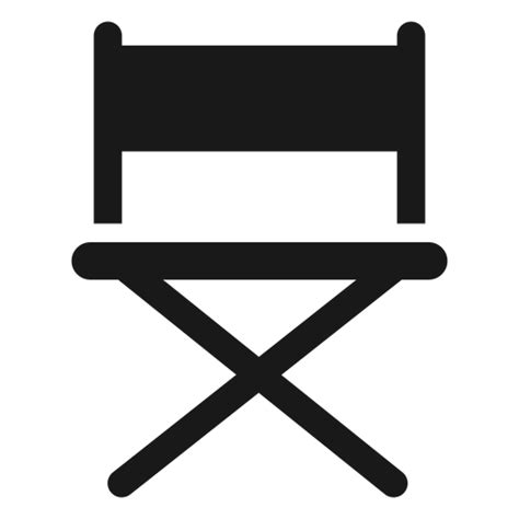 Directors Chair Black Transparent Png And Svg Vector File