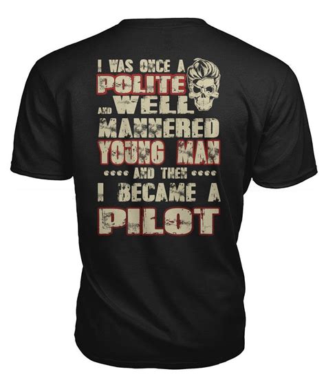 I Became A Pilot Funny T Shirt For Men T Shirt Funny Tshirts Funny