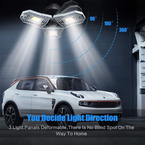 What are the best led garage lights? Garage Light 60W LED Garage Lights 6000Lumens Deformable ...