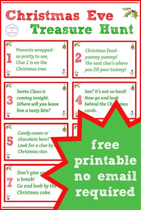 Awesome Kids Holiday Activity The Christmas Eve Treasure Hunt Its