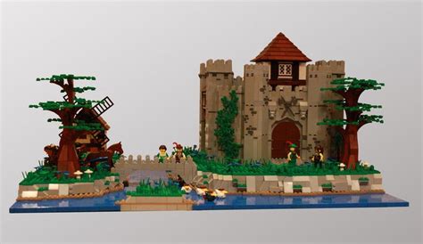 River Fortress Lego Castle Lego Lego Moc