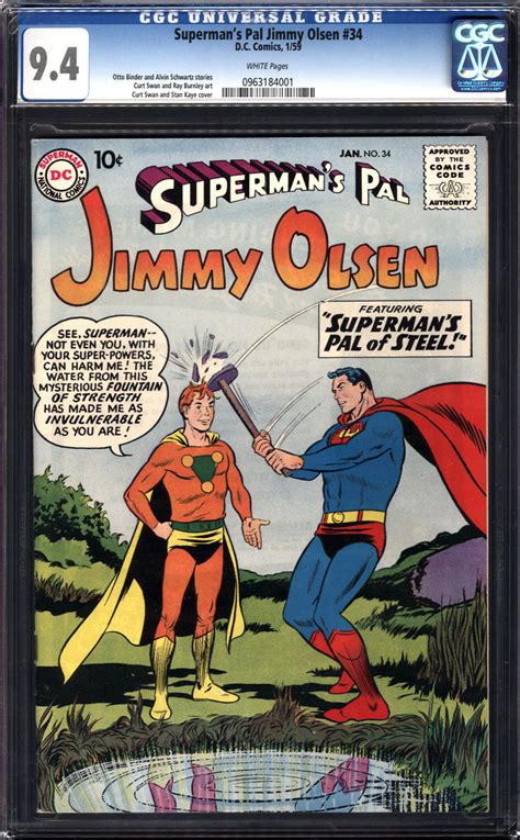 ComicConnect SUPERMAN S PAL JIMMY OLSEN 1954 74 34 CGC NM 9 4