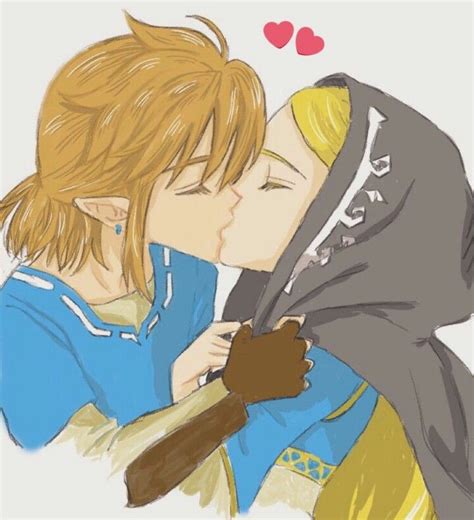 Link And Zelda Kiss