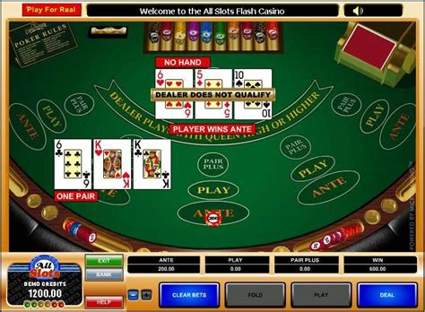 Free games enable players to learn. Play 3 Card Poker Table from MicroGaming for Free