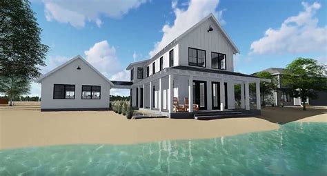 Reproductions of the illustrations or working drawings by any means is strictly prohibited. Plan 62650DJ: Modern Farmhouse Plan with 2 Beds and Semi ...