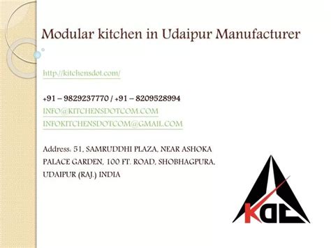 Ppt Modular Kitchen In Udaipur Manufacturer Powerpoint Presentation