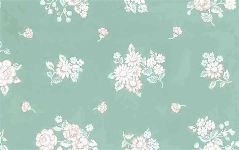 Green Pink Floral Vintage Wallpaper Blue White Sm2143 Drs