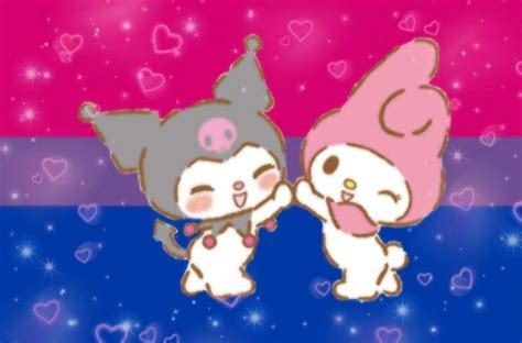 Bi Pride Kuromimy Melody In 2022 Bi Pride Sanrio Wallpaper Anime