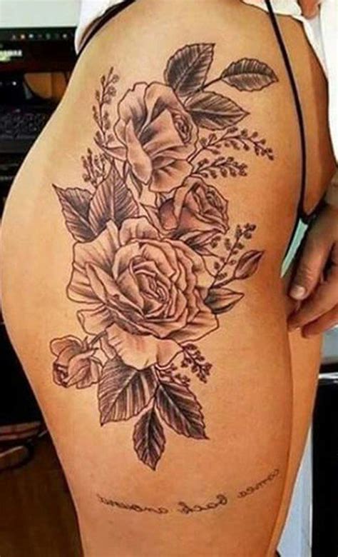 30 Trending Thigh Tattoo Ideas Flower Hip Tattoos Tattoos Leg Tattoos