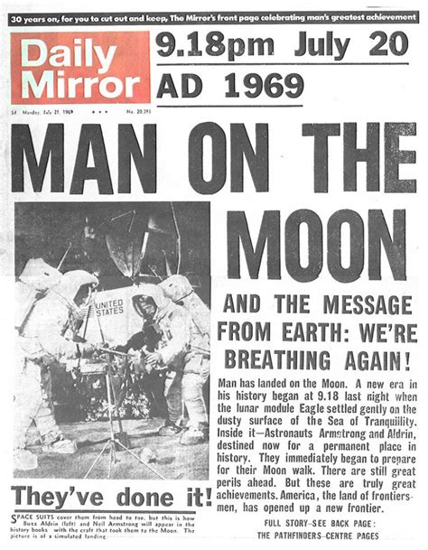 a historical look at the moon landing of 1969 the sutherland experience