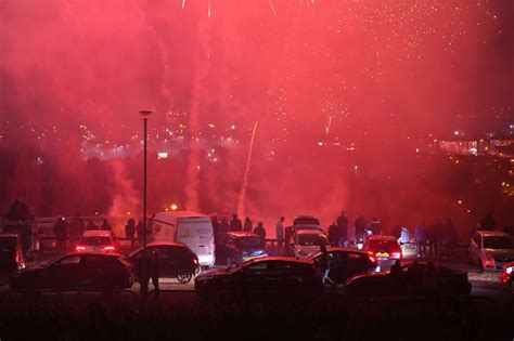 Disgraceful Scenes As Police Targeted With Fireworks In Multiple