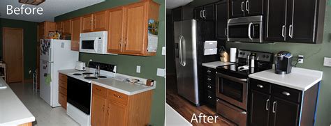 Staining Cabinets Before And After Kitchen Design Ideas