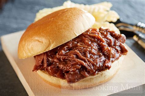 Bbq Beef Sandwiches The Cooking Mom