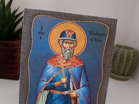 Saint Vladimir The Great Saint Vladimir Of Kiev Prince Of Etsy