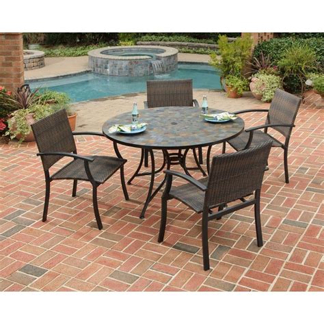 We did not find results for: Home Styles Stone Harbor 51 in. 5-Piece Slate Tile Top ...