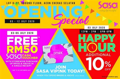 Lot g46, ground floor, jusco cheras selatan shopping centre. 3-12 Jul 2020: Sasa Opening Promotion at AEON Cheras ...