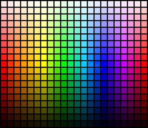 Color Chart Shades Stock Illustrations 965 Color Chart Shades Stock