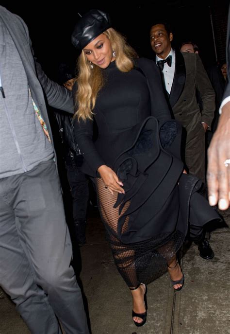 Beyonce In Black Dress At Catch In Nyc Gotceleb