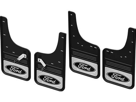 Truck Hardware Gatorback Black Ford Oval Mud Flaps Set Gcr415k Fb