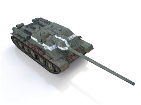 Su 100 22 Soviet Tank Destroyer 3d Model Cgtrader