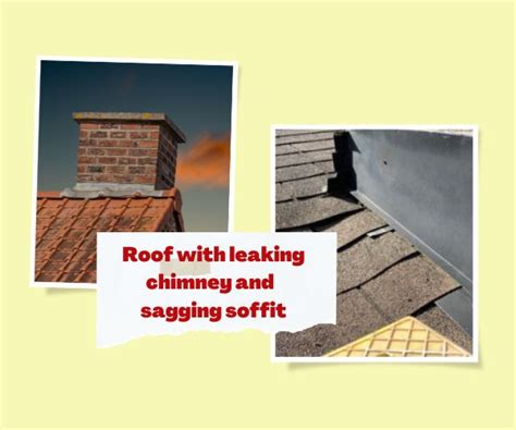 Residential Shingle Roof With Leaking Chimney And Soffit Sagging In Knoxville Tn