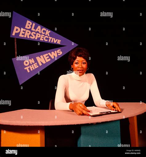 1970 1970s African American Female Woman Newscaster Broadcaster