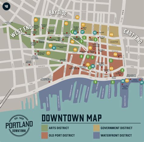 Map Of Downtown Portland Oregon Secretmuseum