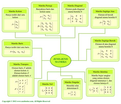 Materi Pengertian Dan Jenis Jenis Matriks Matematika Vrogue Co