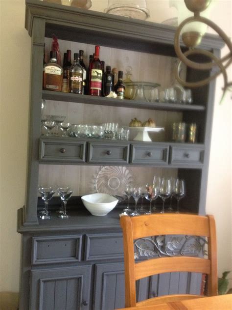 It's simple enough to do on a rainy saturday and when you're finished you'll. Hutch painted with Valspar chalk paint "Opera Gown ...