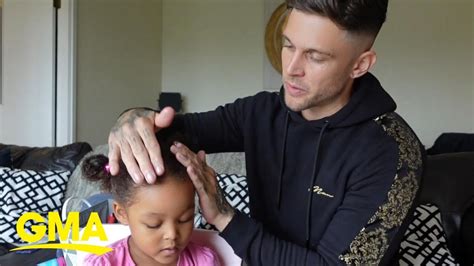 dad doing his daughter s hair is too cute to watch youtube