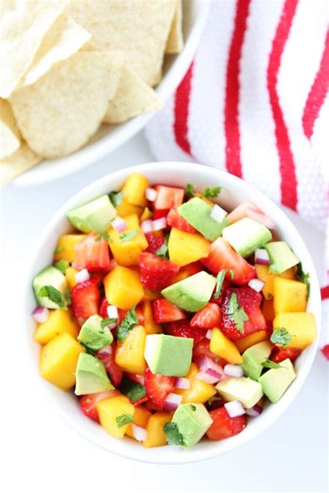 Strawberry Mango Salsa Recipe Two Peas Their Pod Just Tea Cookie