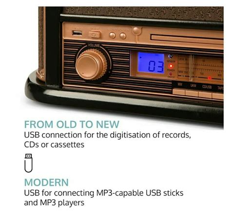 Wie A Radio Cd Gramofon Usb Kaseta Retro Nowe D R Dmie Cie