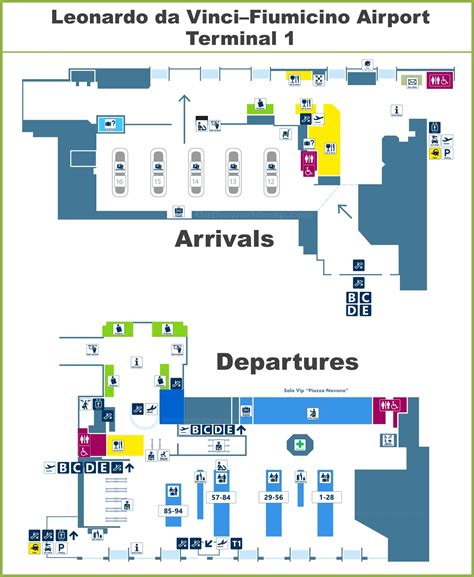 Fco Airport Map Terminal 3 To Terminal 1