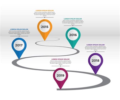 Premium Vector Infographic Company Milestones Timeline Template