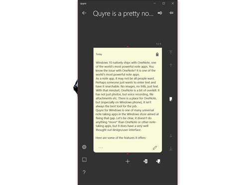 Give these apps a closer look. Quyre is a pretty Windows 10 note taking app - MSPoweruser