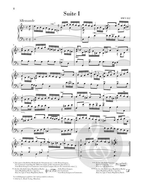 Franz Sische Suite H Moll Bwv By Johann Sebastian Bach Piano