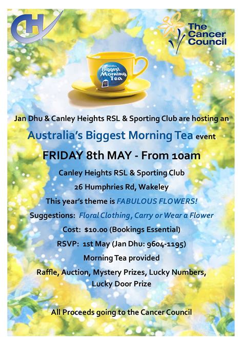 Australias Biggest Morning Tea Canley Heights Rsl