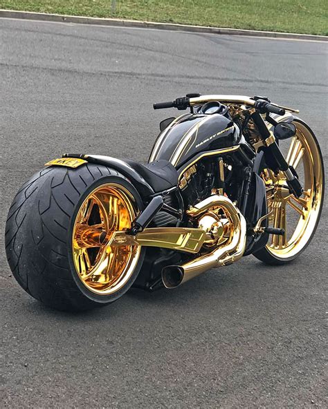 Lwkey Gold Harley Davidson V Rodbuild By Dgd Custom Harley Bikes
