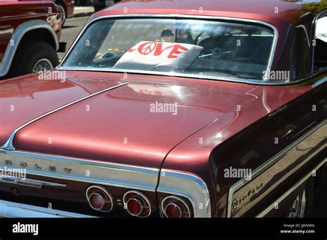 Red Vintage Car Stock Photo - Alamy