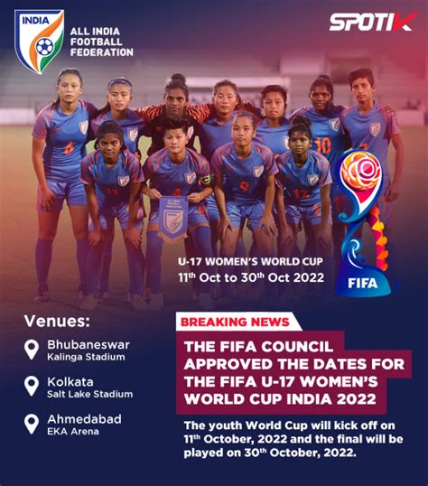 Dates For Fifa U 17 Womens World Cup India 2022 Announced Spotik